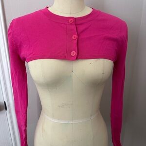 Zara Hot Pink Cropped Sweater